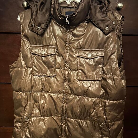 Faded-glory Women's Brown and Gold Gilet - Picture 1 of 5